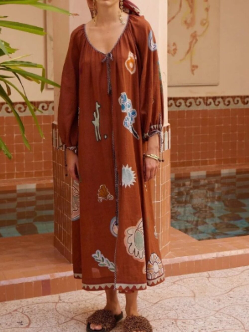 Alemais Laurence Tie Front Shirtdress